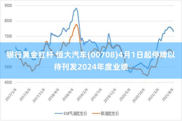 银行黄金杠杆 恒大汽车(00708)4月1日起停牌以待刊发2024年度业绩