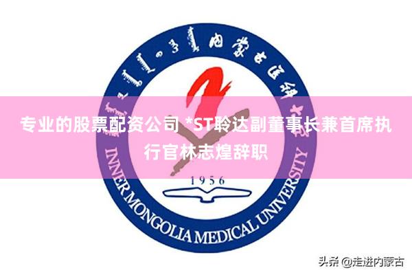 专业的股票配资公司 *ST聆达副董事长兼首席执行官林志煌辞职