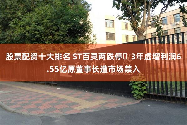 股票配资十大排名 ST百灵两跌停 3年虚增利润6.55亿原董事长遭市场禁入
